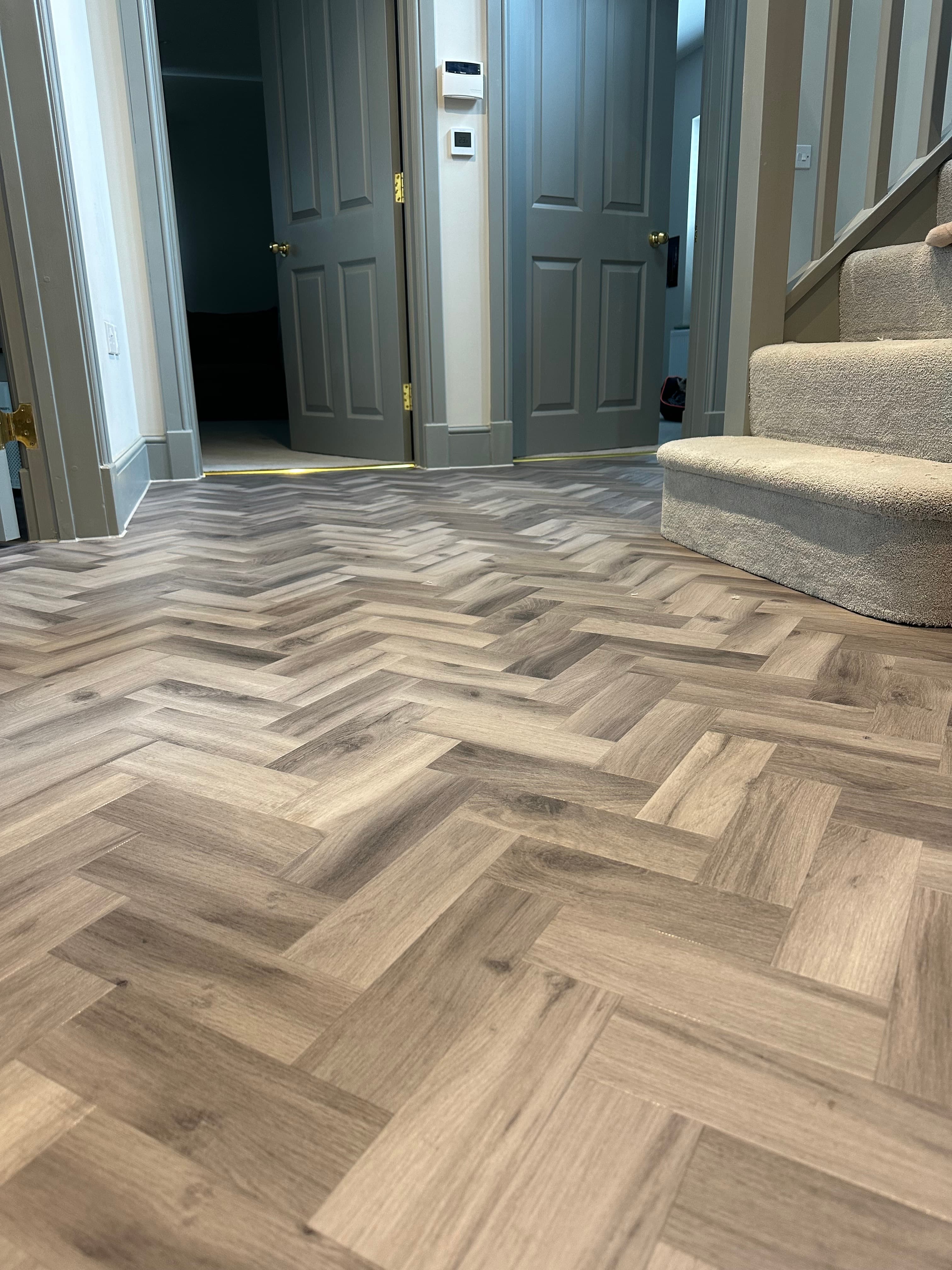 Kitchen with LVT flooring